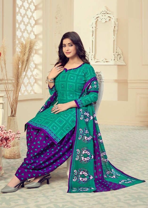 Megha Rang Resham 3 Latest Fancy Regular Wear Cotton Printed Dress Material Collection